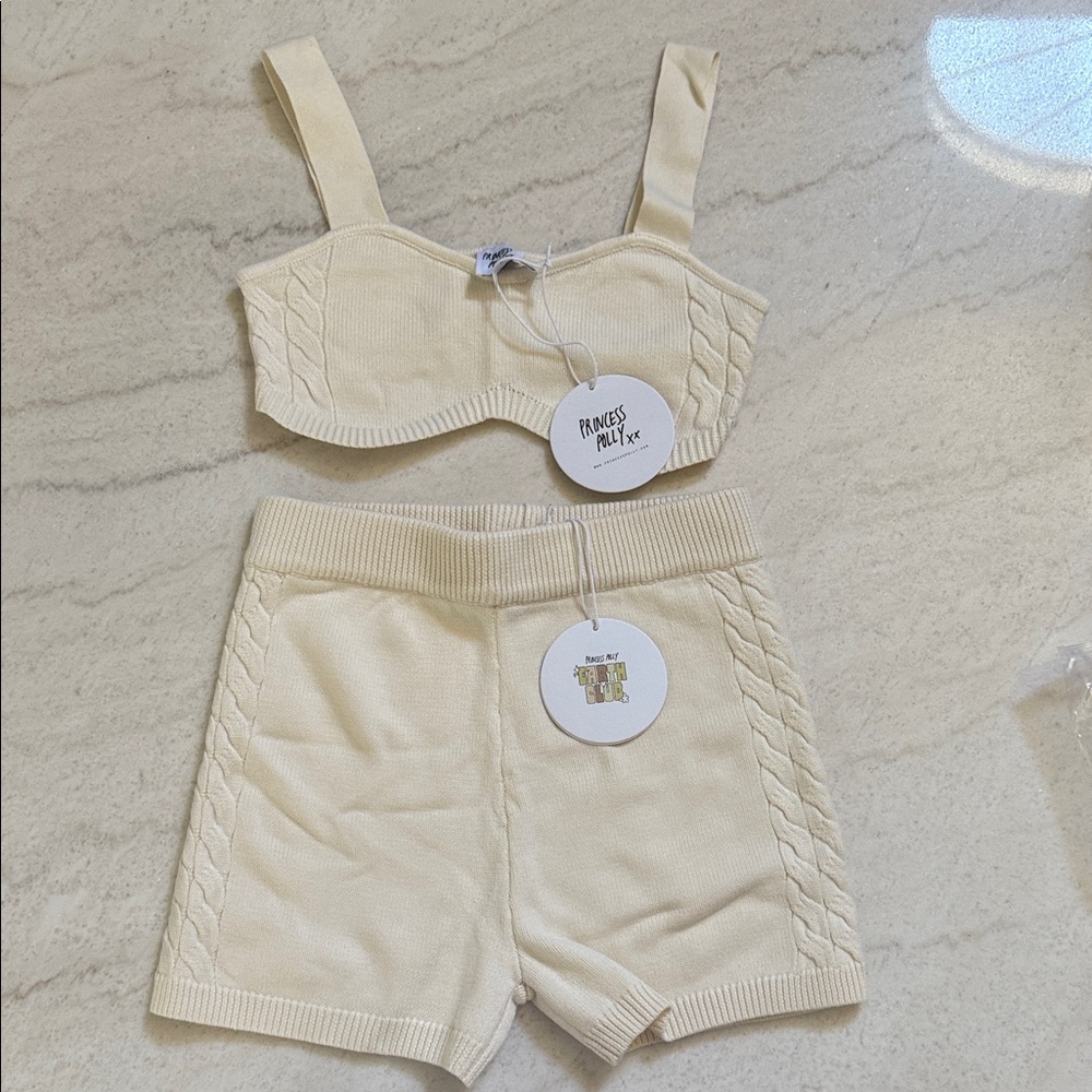 Princess Polly Beige Knit Ensemble